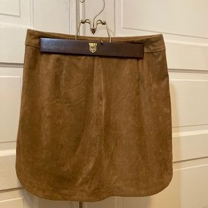 BB Dakota faux suede miniskirt in Whiskey brown